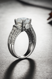 3 Carats Moissanite 925 Silver Solitaire Ring