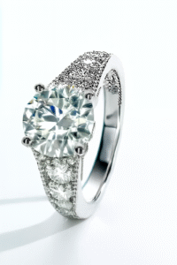 2 Carats Moissanite 925 Silver Ring