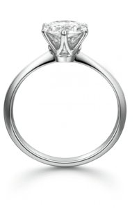 3 Carats 925 Silver Moissanite Engagement Ring - Image 5