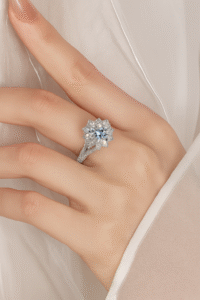 3 Carats Moissanite 925 Silver Ring