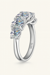 2 Carats Moissanite 925 Silver Ring