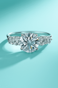 Carats Moissanite 925 Silver Ring