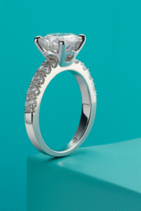 3 Carats 925 Sterling Silver Moissanite Ring