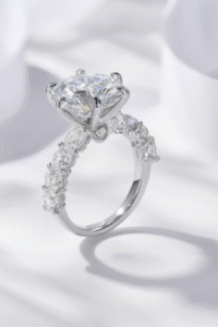 2 Carats Moissanite 925 Silver Ring