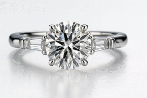 2 Carat 8mm Moissanite  925 Sterling Silver Ring - Image 2