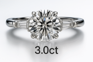 2 Carat 8mm Moissanite  925 Sterling Silver Ring