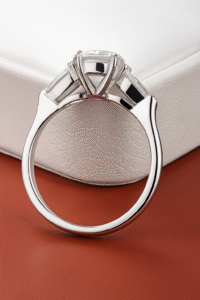 2 Carats Marquise 925 Sterling Silver Moissanite Rings