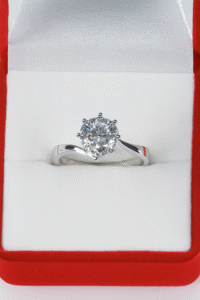 3 Carats Marquise Cut Moissanite 925 Silver Double Row Ring - Image 2