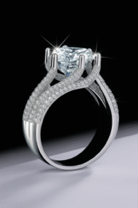 2 Carats Moissanite 925 Silver Ring