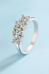 PT950 Platinum 2 Carats Moissanite Ring