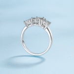 PT950 Platinum 2 Carats Moissanite Ring - Image 2