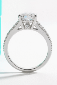 3 Carats  Horse Eye Moissanite 925 Silver Moissanite Ring - Image 2