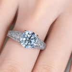 3 Carats  Horse Eye Moissanite 925 Silver Moissanite Ring - Image 4