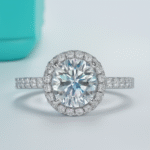 3 Carats Moissanite 925 Silver Moissanite Ring