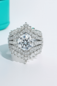 3 Carats Moissanite 925 Silver Moissanite Ring - Image 5