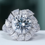 3 Carats Moissanite 925 Silver Engagement Ring - Image 2