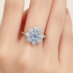 2 Carats  Oval Cut Moissanite Pure 925 Sterling Sliver Ring