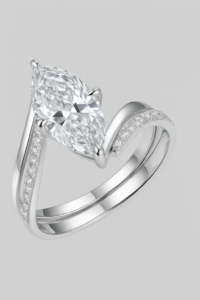 3 Carats Moissanite Ring 925 Sterling Silver