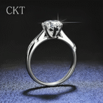 PT950 Platinum Moissanite Ring 2 Carats