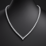 Large Moissanite Necklace - Image 2