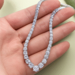 Large Moissanite Necklace - Image 5
