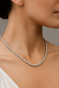 Large Moissanite Necklace - Image 4