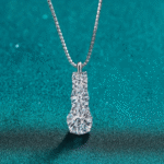 Silver Moissanite Necklace