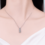 Silver Moissanite Necklace - Image 2
