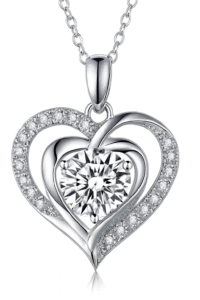 Silver Moissanite Necklace